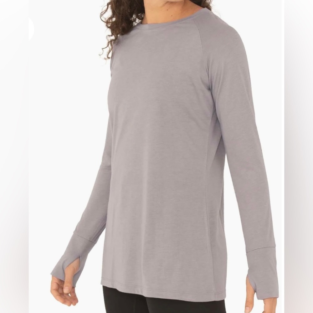 NWT Free Fly Apparel | Bamboo Long Sleeve Shirt | Grey | Size Small